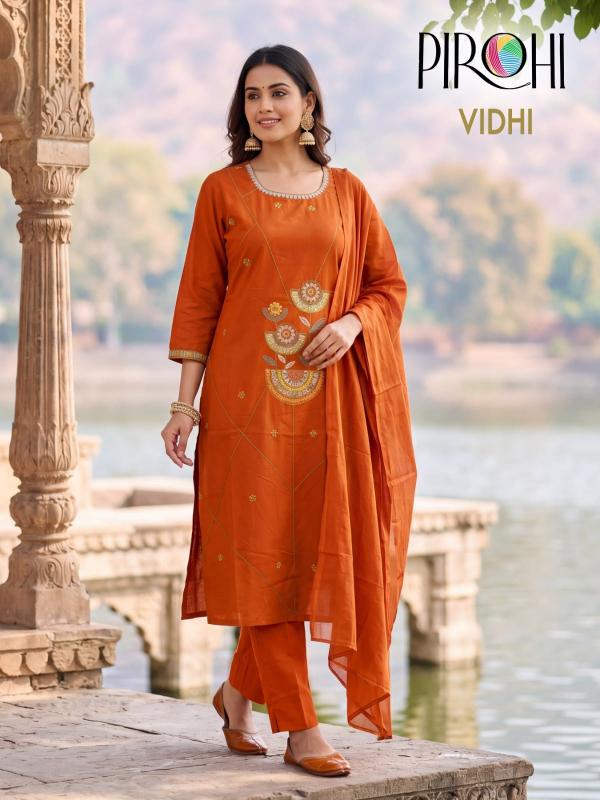 Pirohi vidhi 3pcs bhaanvi wholesaler kurti